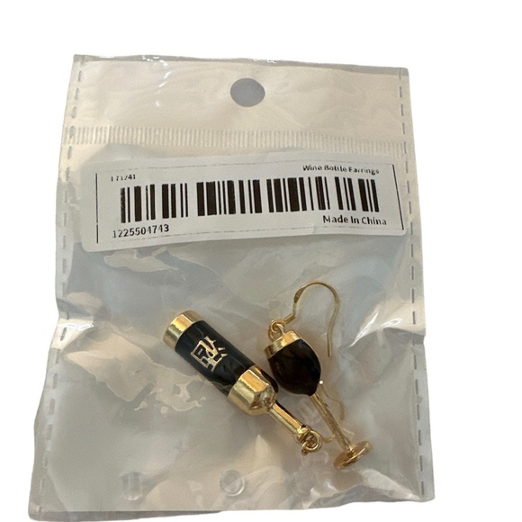 Set Of Wine And Glass Earrings Brand New - Picture 1 of 1